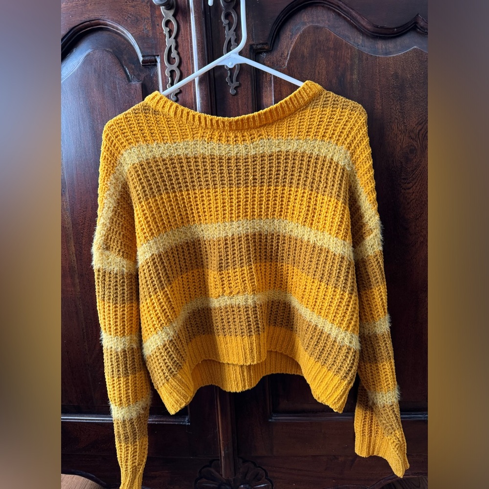 Striped yellow sweater